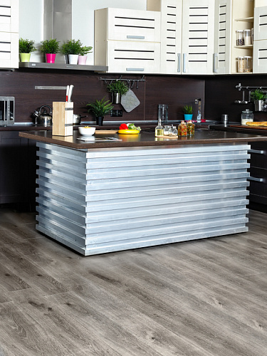 Клеевая кварцвиниловая плитка Alpine Floor, ULTRA - ДУБ ДЫМЧАТЫЙ ECO 5-24