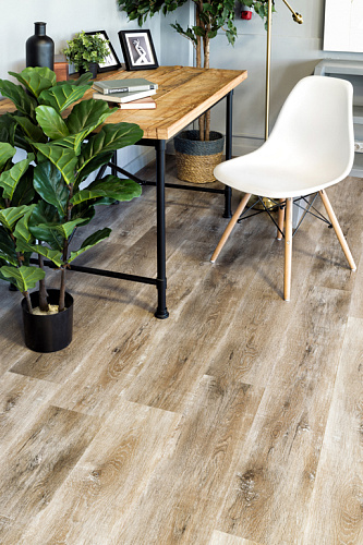 Клеевая кварцвиниловая плитка Alpine Floor, ULTRA - ДУБ МЕДОВЫЙ ECO 5-17