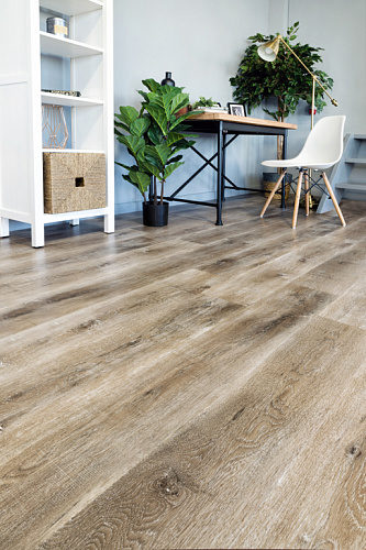 Клеевая кварцвиниловая плитка Alpine Floor, ULTRA - ДУБ МЕДОВЫЙ ECO 5-17