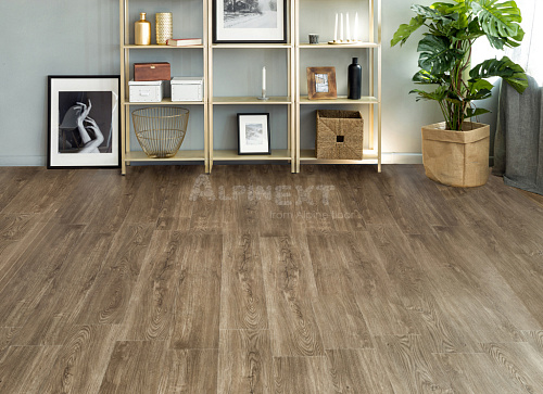 Замковая кварцвиниловая плитка Alpine Floor, SEQUOIA - Секвойя Темная ЕСО 6-12