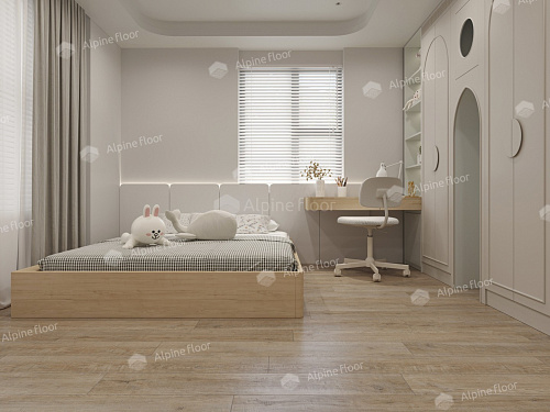 Клеевая кварцвиниловая плитка Alpine Floor, EASY LINE - Дуб Амбер ЕСО 3-39