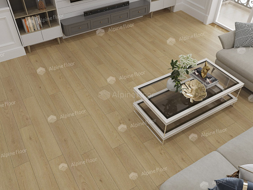 Клеевая кварцвиниловая плитка Alpine Floor, EASY LINE - Дуб Марципановый ЕСО 3-37