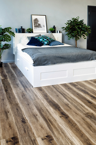 Клеевая кварцвиниловая плитка Alpine Floor, ULTRA - ОРЕХ СВЕТЛЫЙ ECO 5-12