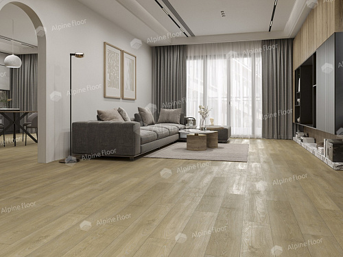 Клеевая кварцвиниловая плитка Alpine Floor, EASY LINE - Дуб Скандинавия ЕСО 3-36