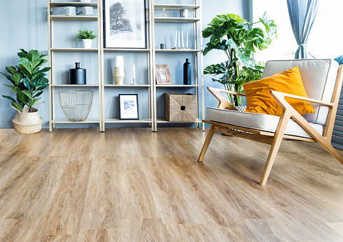 Клеевая кварцвиниловая плитка Alpine Floor, ULTRA - ДУБ РЫЖИЙ ECO 5-21