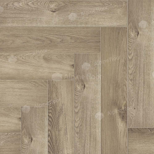 Клеевая кварцвиниловая плитка Alpine Floor, Дуб Натуральный Отбеленный ECO 16-5