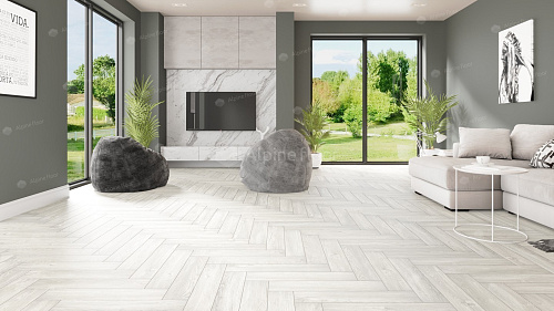 Клеевая кварцвиниловая плитка Alpine Floor, Дуб Арктик ECO 16-4