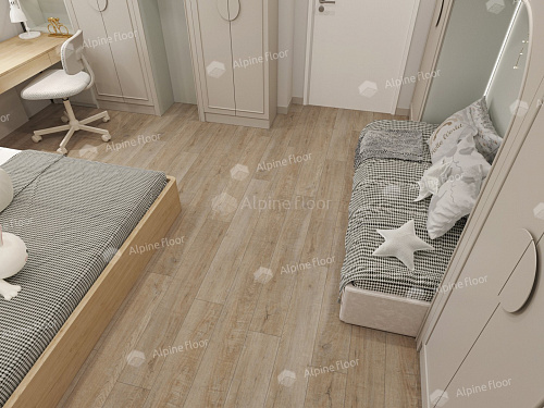 Клеевая кварцвиниловая плитка Alpine Floor, EASY LINE - Дуб Амбер ЕСО 3-39