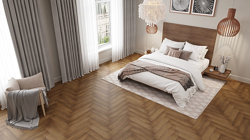 Замковая кварцвиниловая плитка Alpine Floor, FLOOR PARQUET LIGHT ECO 13-7 ДУБ НАСЫЩЕННЫЙ