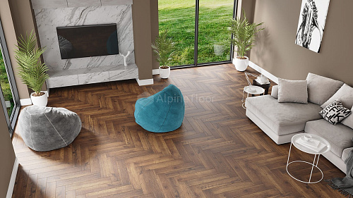 Замковая кварцвиниловая плитка Alpine Floor, FLOOR PARQUET LIGHT ECO 13-2 ДУБ ROYAL