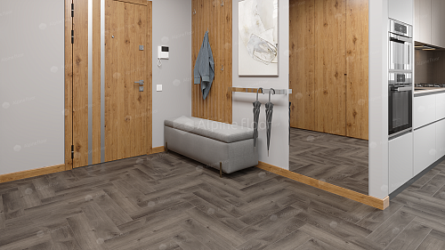 Замковая кварцвиниловая плитка Alpine Floor, FLOOR PARQUET LIGHT Дуб Мерга ЕСО 13-13