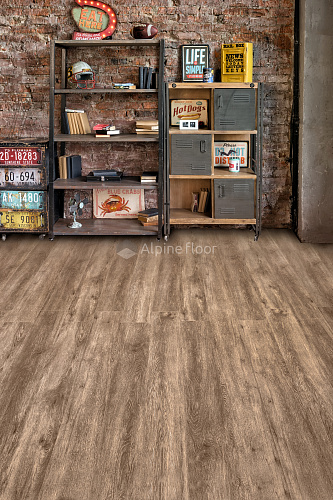 Замковая кварцвиниловая плитка Alpine Floor, Grand Sequoia ECO 11-11  МАСЛИНА