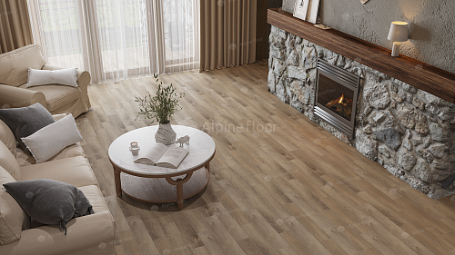 Замковая кварцвиниловая плитка Alpine Floor, FLOOR PARQUET LIGHT Дуб Синистра ЕСО 13-17
