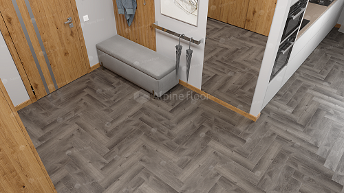 Клеевая кварцвиниловая плитка Alpine Floor, Дуб Мерга ECO 16-13