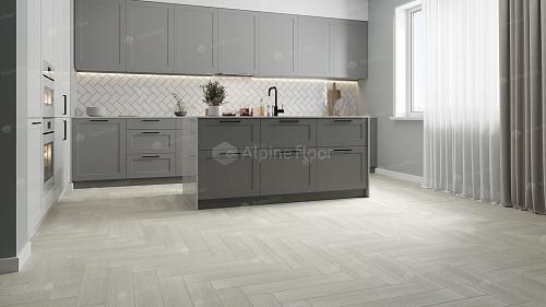 Клеевая кварцвиниловая плитка Alpine Floor, Зимний Лес ECO 16-6