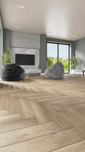 Замковая кварцвиниловая плитка Alpine Floor, FLOOR PARQUET LIGHT ECO 13-5 ДУБ НАТУРАЛЬНЫЙ ОТБЕЛЕННЫЙ