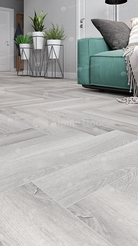 Замковая кварцвиниловая плитка Alpine Floor, FLOOR PARQUET LIGHT Дуб Лейтена ЕСО 13-18