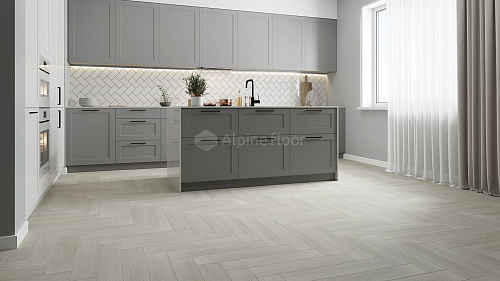 Замковая кварцвиниловая плитка Alpine Floor, FLOOR PARQUET LIGHT ECO 13-6 ЗИМНИЙ ЛЕС
